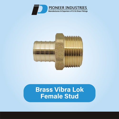 Brass Vibra Lok Female Stud