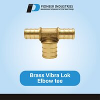Brass Vibra Lok Elbow Tee