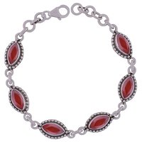 SMOKEY TOPAZ NATURAL GEMSTONE 925 STERLING SOLID SILVER ROUND CUT STONE HANDMADE BRACELET