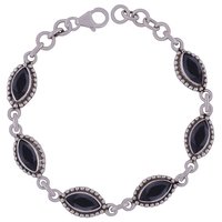 SMOKEY TOPAZ NATURAL GEMSTONE 925 STERLING SOLID SILVER ROUND CUT STONE HANDMADE BRACELET