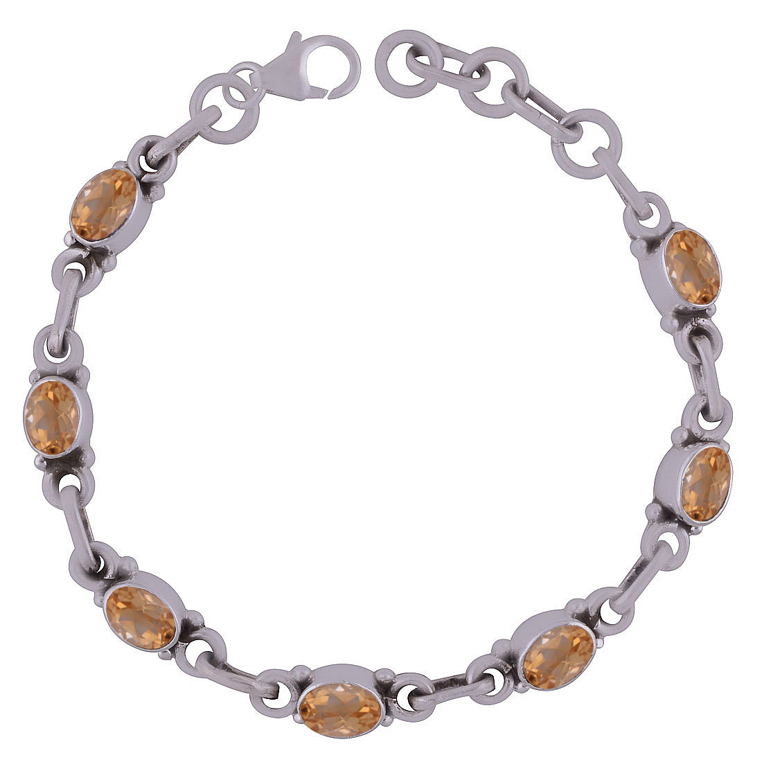 AMETHYST NATURAL GEMSTONE 925 STERLING SOLID SILVER OVAL CUT STONE HANDMADE BRACELET