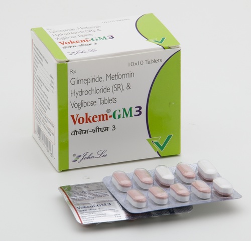 Voglibose 0.3 MG + Metformin 500 MG + Glimepiride 2 MG