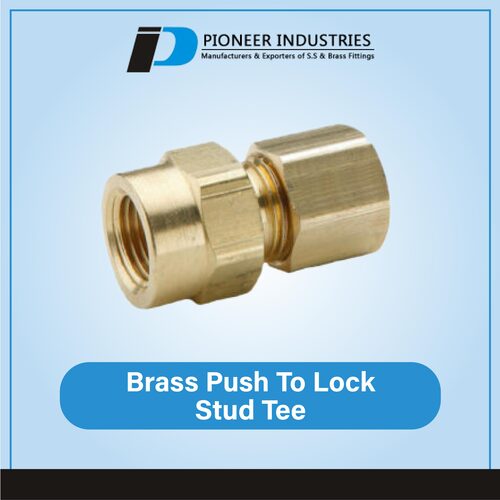 Brass Push to Lock Stud Tees