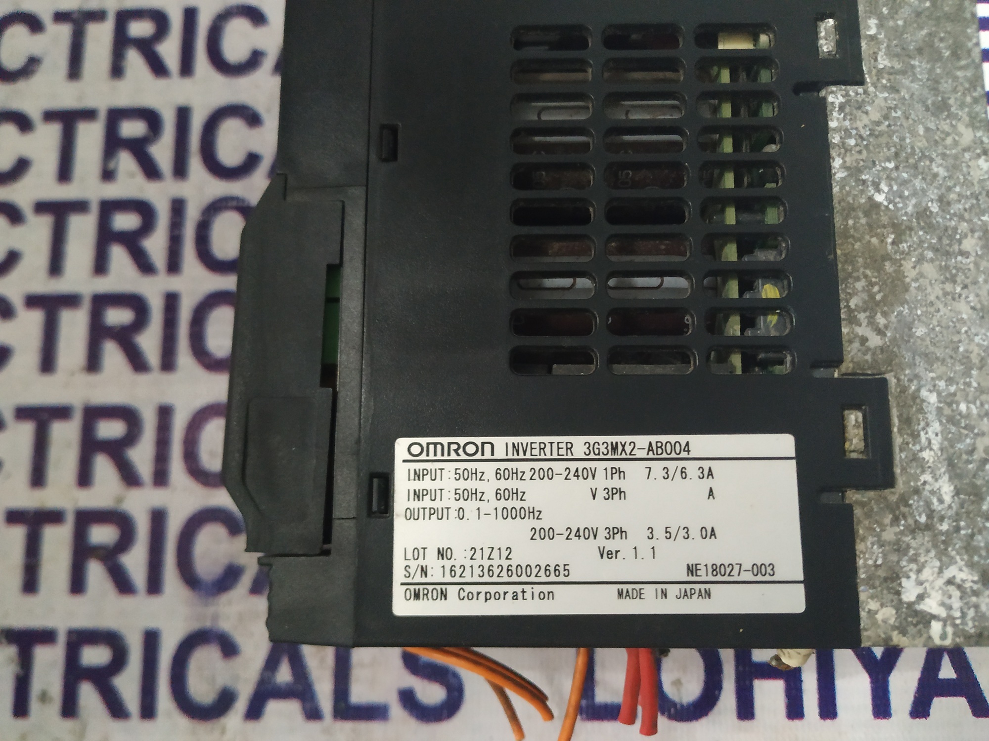 OMRON AC DRIVE 3G3MX2-AB004