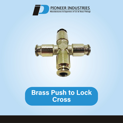 Brass Push to Lock Cross