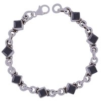 AMETHYST NATURAL GEMSTONE 925 STERLING SOLID SILVER ROUND CUT STONE HANDMADE BRACELET