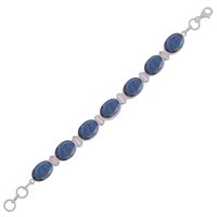 PERIDOT NATURAL GEMSTONE 925 STERLING SOLID SILVER OVAL CUT STONE HANDMADE BRACELET