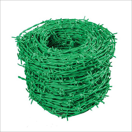 Green PVC Coated Barbed Wire