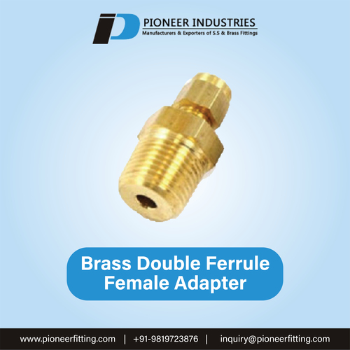 Brass Double Ferrule Female Adapter