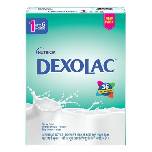 Dexolac Stage 1 Infant Formula Milk Powder For Babies Upto 6 Months - 400g
