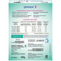 Dexolac Stage 1 Infant Formula Milk Powder For Babies Upto 6 Months - 400g