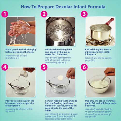 Dexolac Stage 1 Infant Formula Milk Powder For Babies Upto 6 Months - 400g