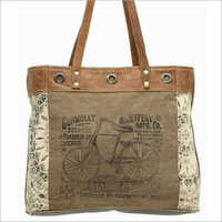 Leather Canvas Bag