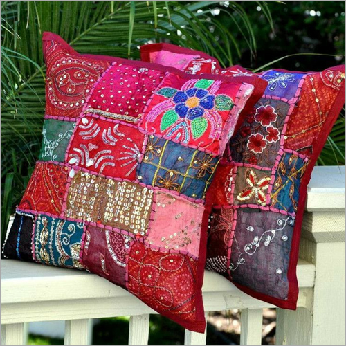Embroidery Cushion Cover By PARIKSHIT INTERNATIONAL