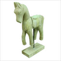 Wooden Horse With Stand