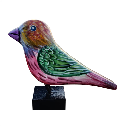 Handpainted Wooden Birds With Stand