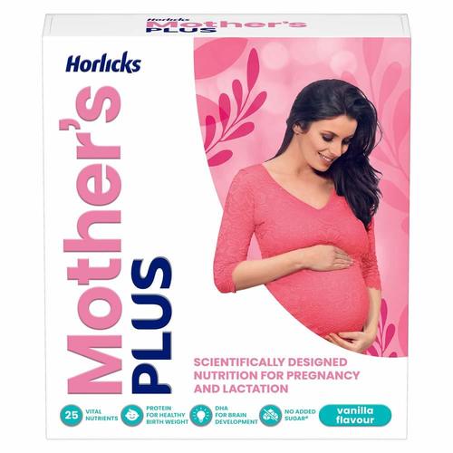 Horlicks Mother's Plus, Health Drink For Pregnancy & Lactation, Protein For Healthy Birth Weight - 200g