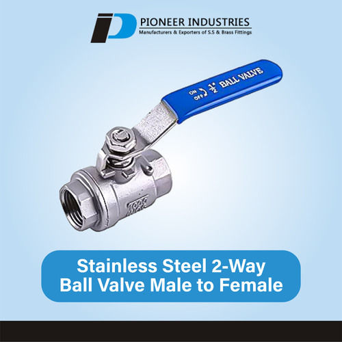 Stainless Steel 2 Way Ball Valve Male To Female