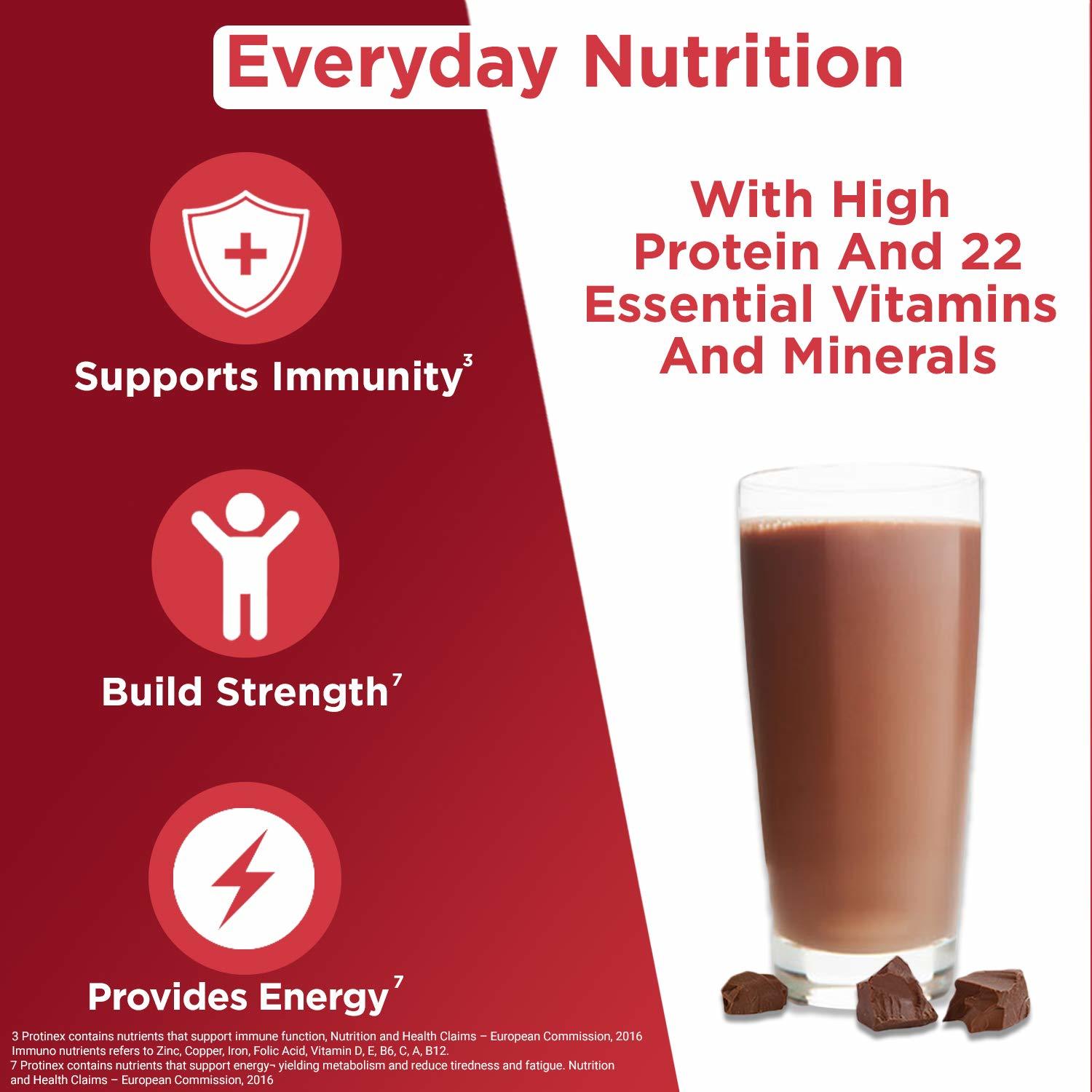 Protinex Health And Nutritional Drink Mix For Adults with High protein & 10 Immuno Nutrients, Tasty Chocolate - 400g