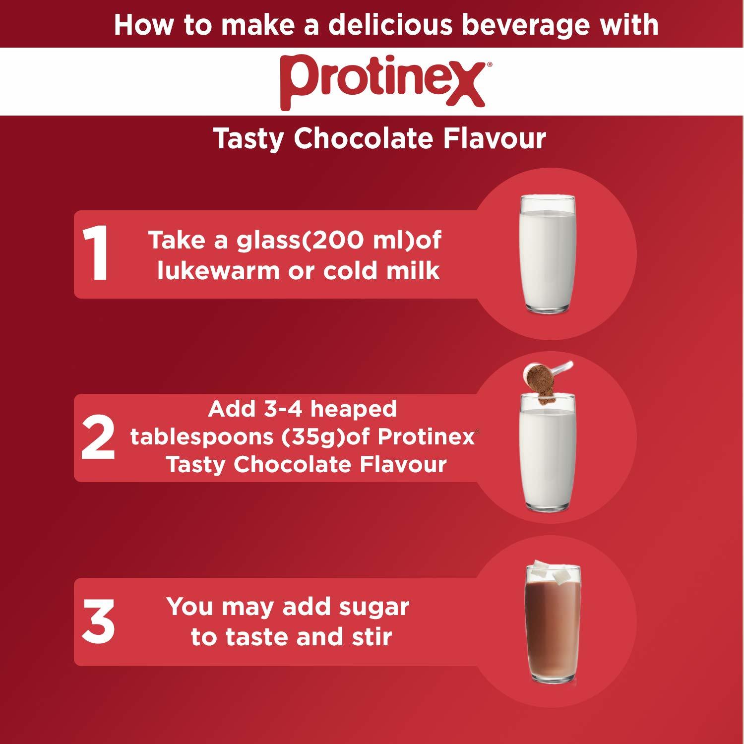Protinex Health And Nutritional Drink Mix For Adults with High protein & 10 Immuno Nutrients, Tasty Chocolate - 400g