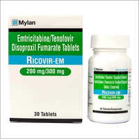 tabletas del Fumarate de 200MG Emtricitabine Tenofovir Disoproxil