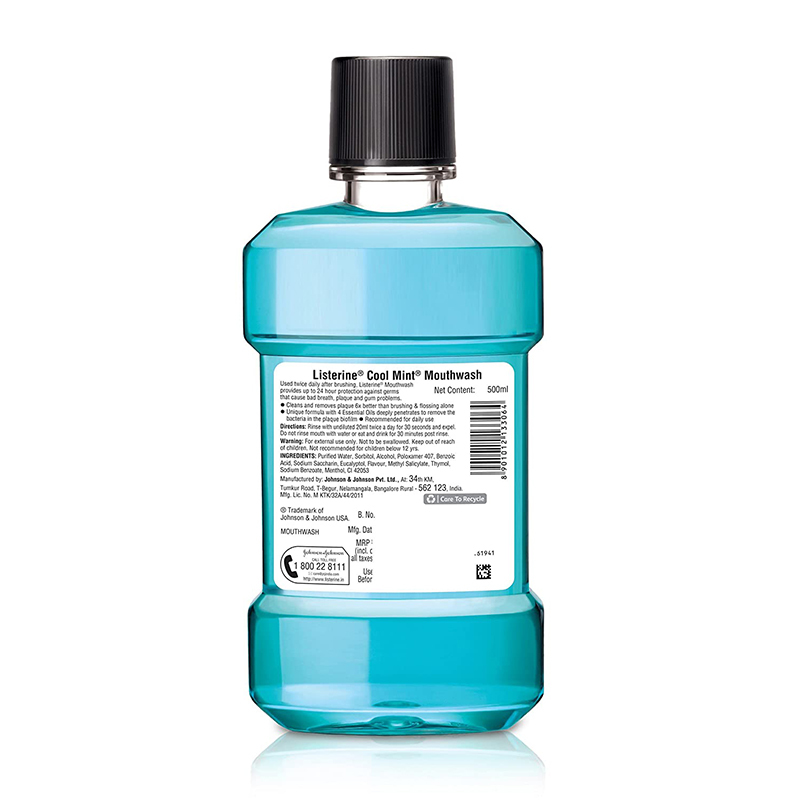 Listerine Cool Mint Mouthwash - 500ml