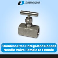 Stainless Steel Integrated Bonnet Needle Valve Female to Female