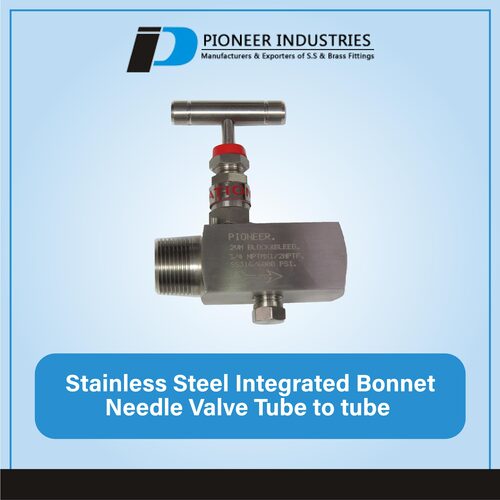 Stainless Steel Integrated Bonnet Needle Valve Tube to tube