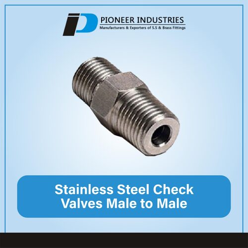 Stainless Steel Check Valves Male To Male