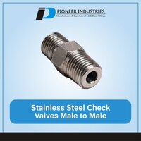 Stainless Steel Check Valves Male to Male