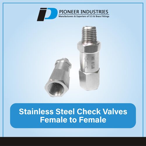 Stainless Steel Check Valves Female To Female