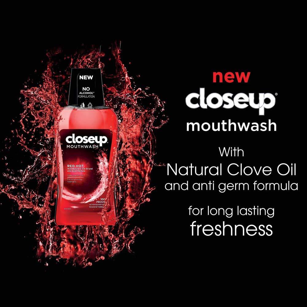 Closeup Red Hot Anti Germ Mouthwash - 500ml