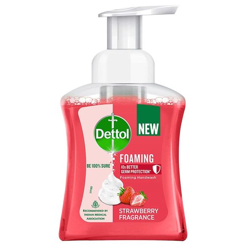 Dettol Strawberry Foaming Handwash Pump - 250Ml Age Group: Adult