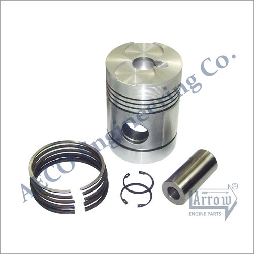 Aluminium Piston Complete With T-C Piston Ring Set Andoria S-320 (18 H.P.)