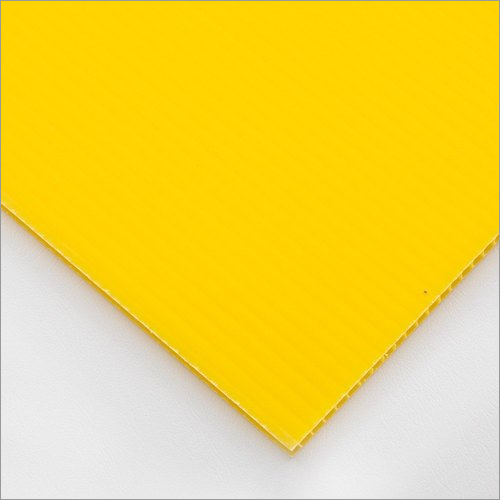Yellow Polypropylene Corrugated Sheets