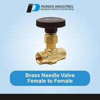 Brass Needle Valve Female To Female - Material: Steel