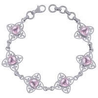 GARNET NATURAL GEMSTONE 925 STERLING SOLID SILVER TRIANGLE CUT STONE JALI HANDMADE BRACELET