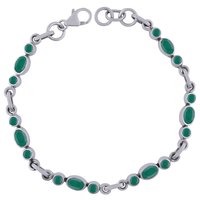 AMETHYST NATURAL GEMSTONE 925 STERLING SOLID SILVER ROUND/OVAL CUT STONE HANDMADE BRACELET