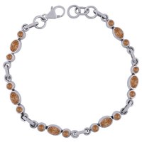 AMETHYST NATURAL GEMSTONE 925 STERLING SOLID SILVER ROUND/OVAL CUT STONE HANDMADE BRACELET
