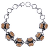 AMETHYST NATURAL GEMSTONE 925 STERLING SOLID SILVER OVAL CUT STONE HANDMADE BRACELET