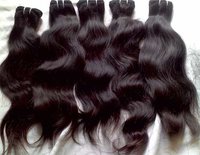 Natural Black And Natural Brown Virgin Human Hair Extensions