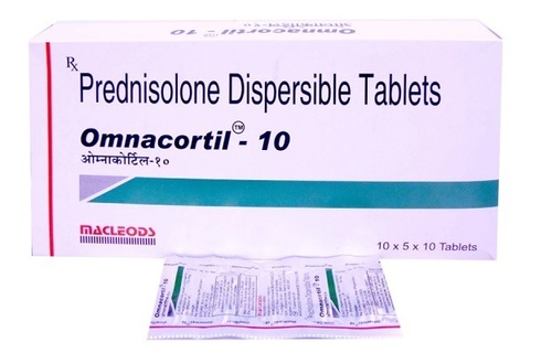 PREDNISOLONE 10 MG TABLET (OMNACORTIL)