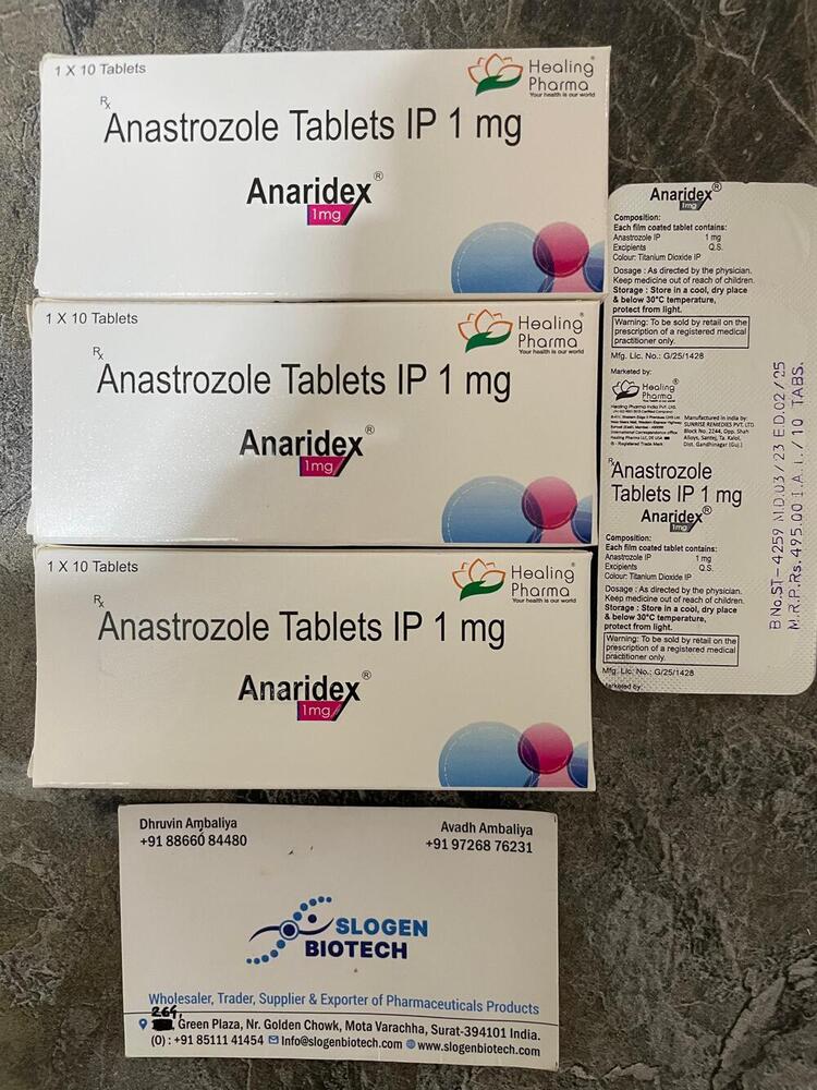 Anastrozole Tablets - 30 Tablets per Pack, Anti-Cancer Treatment for Post-Menopausal Women, Reduce Estrogen Levels