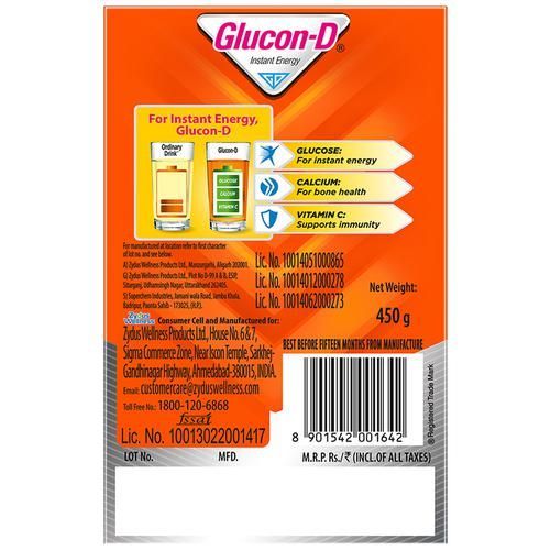 Glucon-D Orange Flavoured Glucose