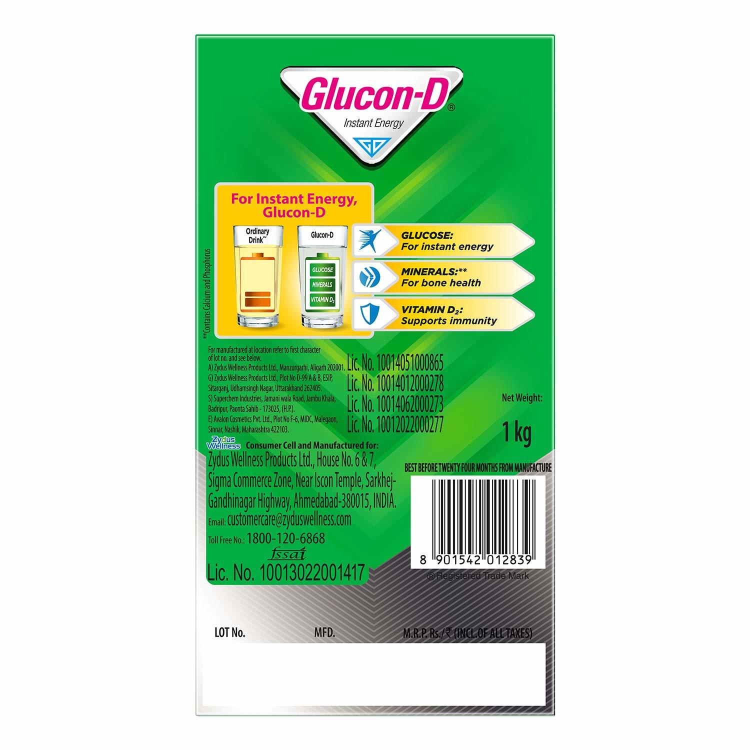 Glucon-D Regular Instant Energy Pack - 1 kg