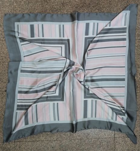 100% Satin Square Printed Scarves