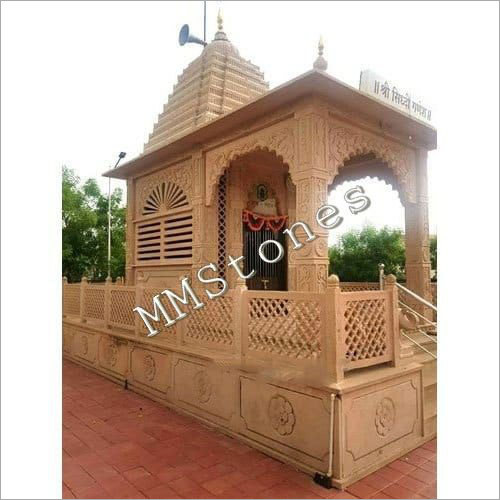 Stone Temple With Baramda 9 Feet Special Works
