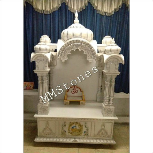 White Marble Temple For Home By MAN MOHAN STONES