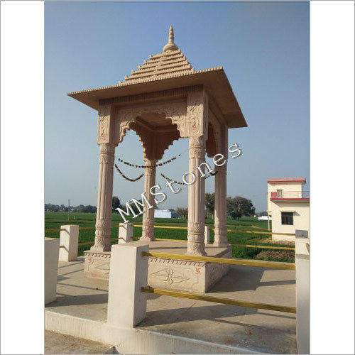 Stone Chhatri Heavy Pillars 6 Ft