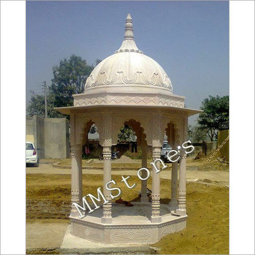 Stone Chatri 8 Pillars 7 Ft